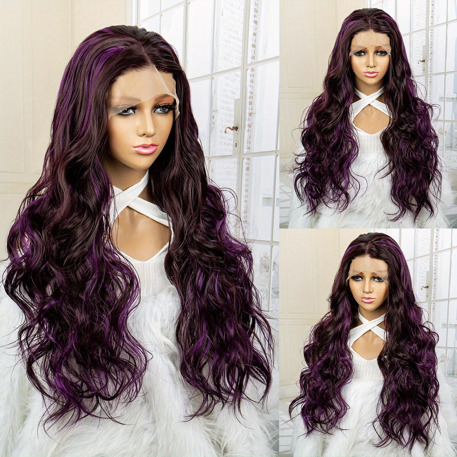 Long Wavy Lace Front Wigs Body Wave 13 4 1 Lace Front Wigs Temu