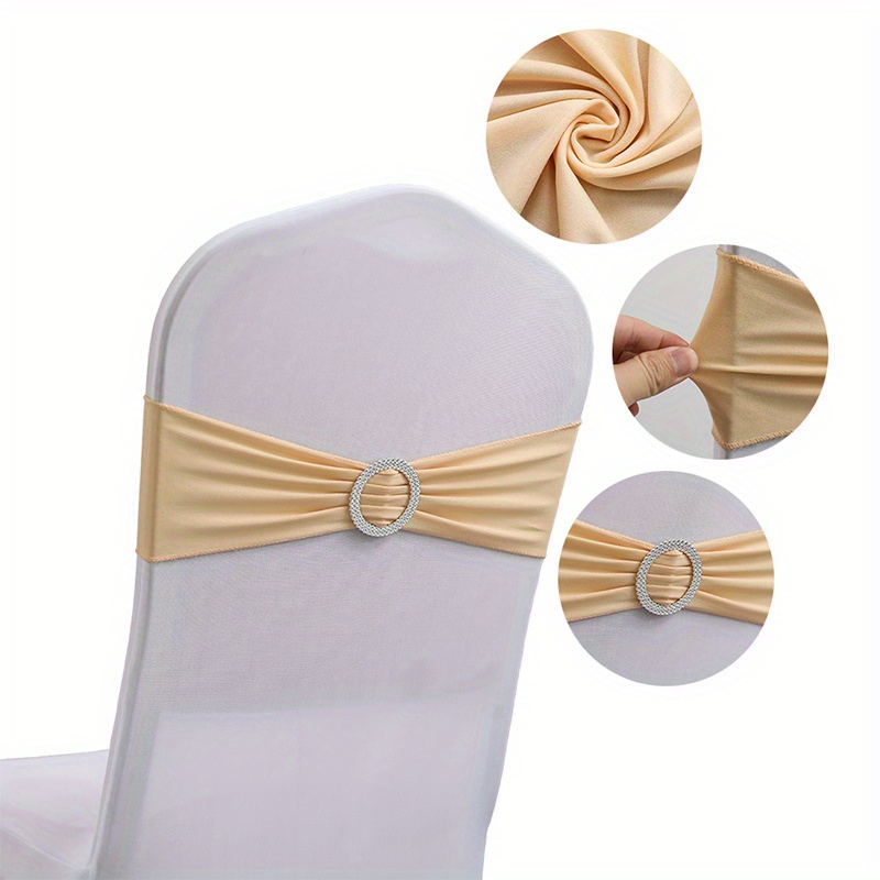 Chair Belt White Satin Chair Sashes Universal Chair Cover - Temu