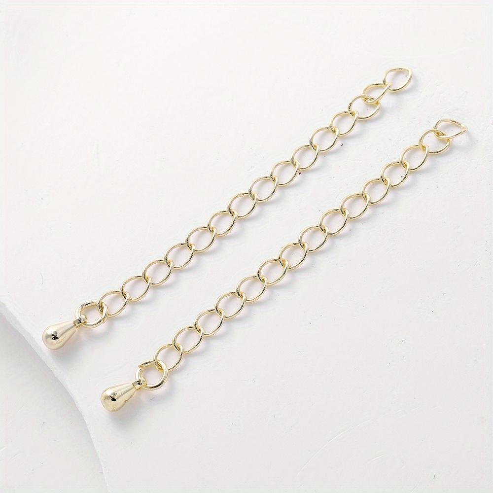 Necklace Extenders Gold Plated Tail Chain Extenders For - Temu