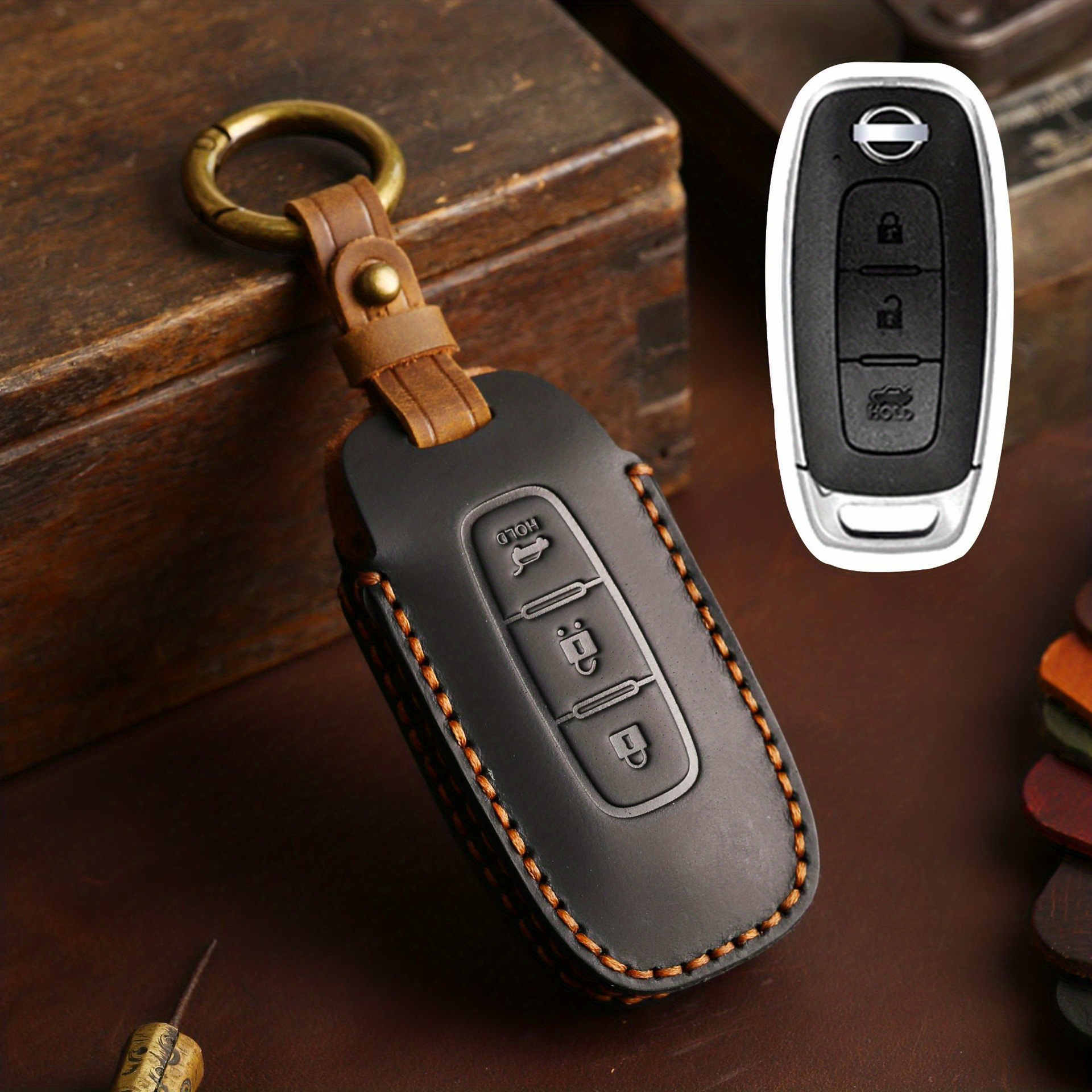 Genuine Leather Car Key Case Car Key Storage Box Für Dongfeng New