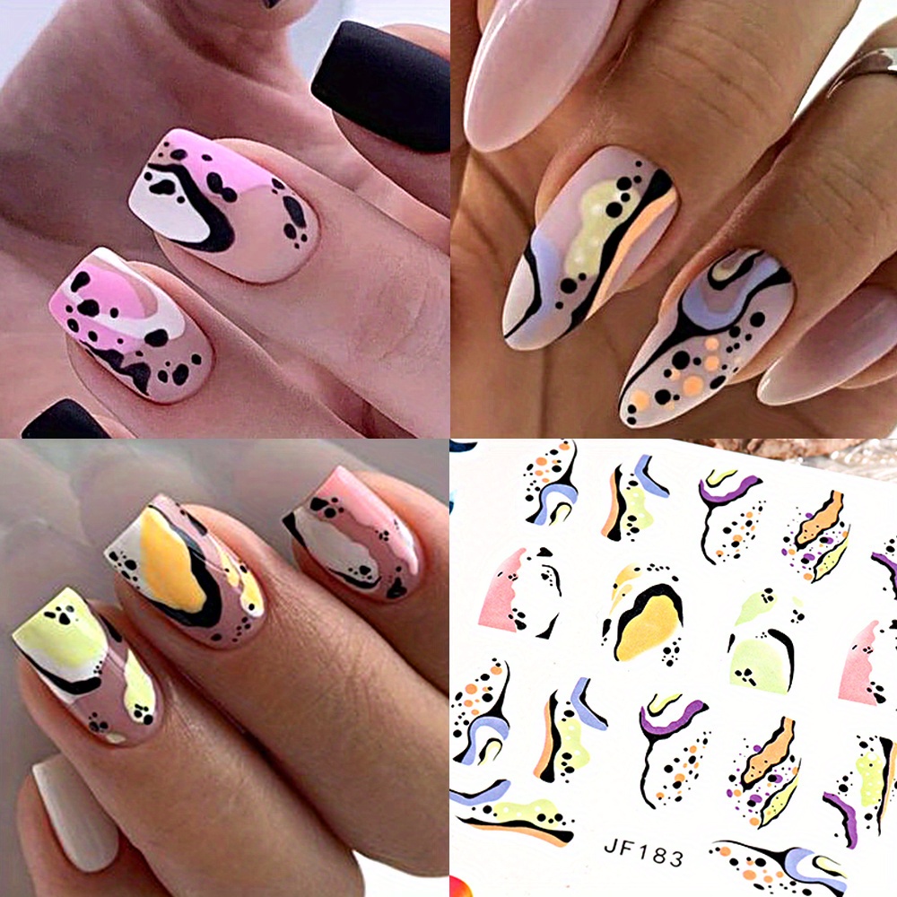 Cow Print Nail Stickers