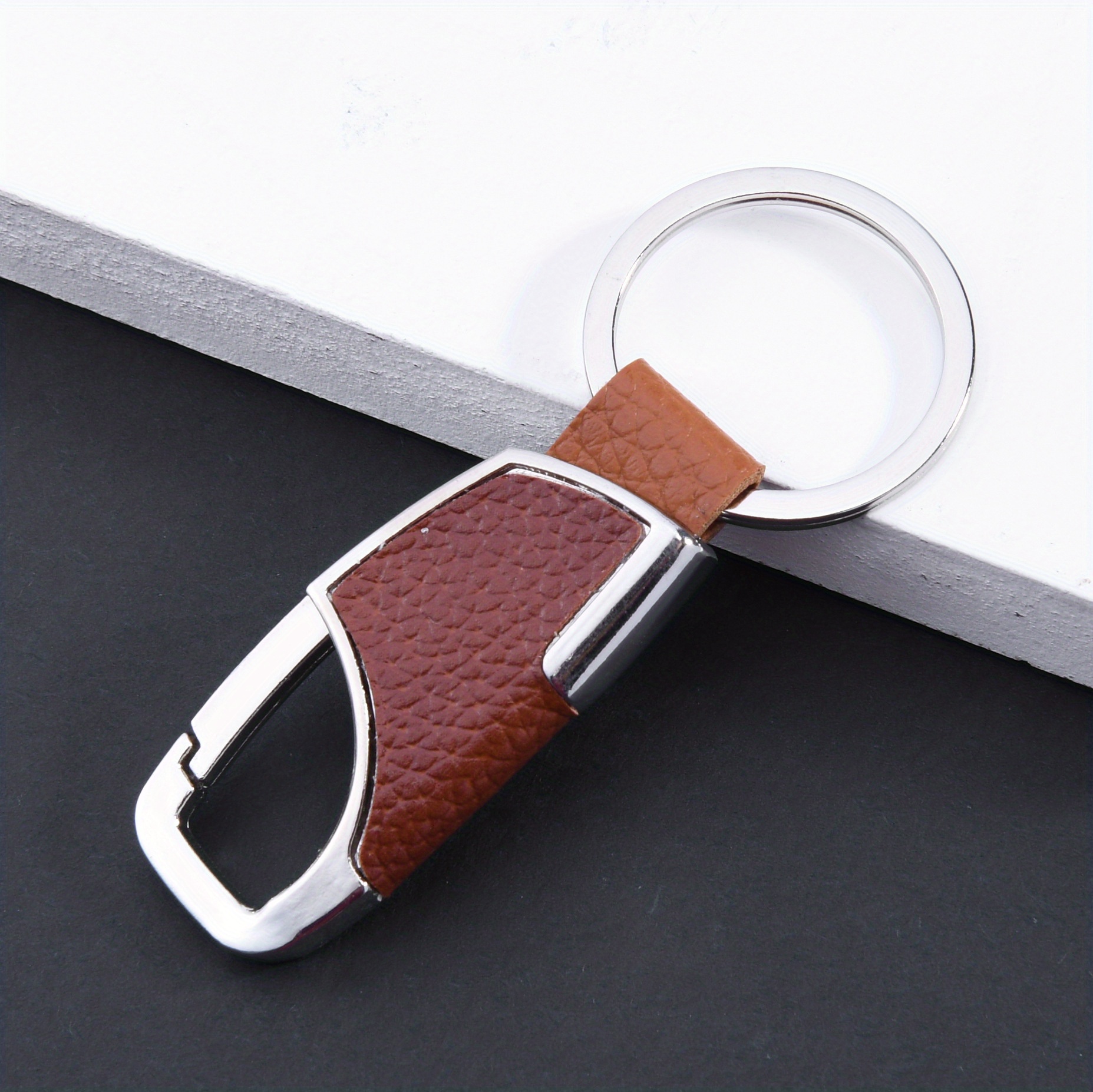 New Fashion Mens Car Waist Hanging Metal Keychain Metal Key Ring Key