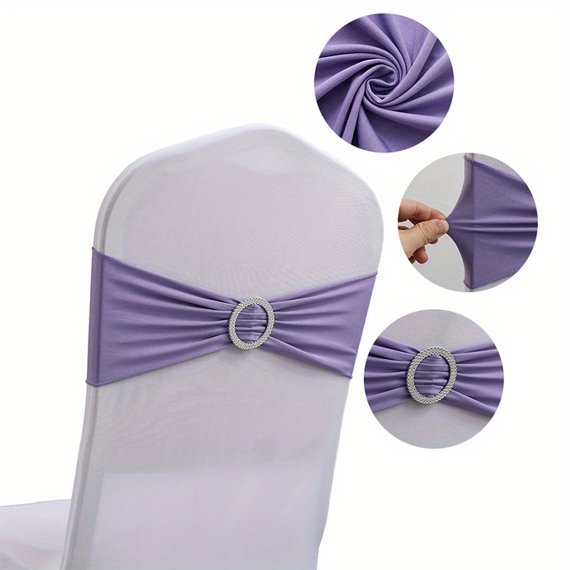 Chair Belt White Satin Chair Sashes Universal Chair Cover - Temu