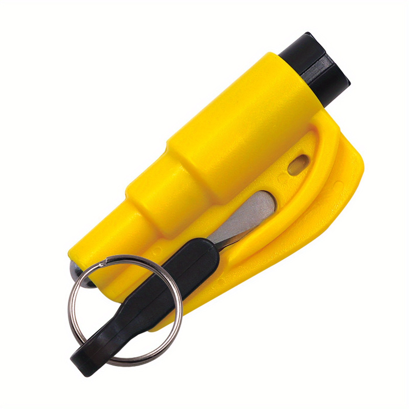 2-in-1 emergency car escape tool: safety belt cutter & metal safety hammer - save your life in an emergency! yellow 0