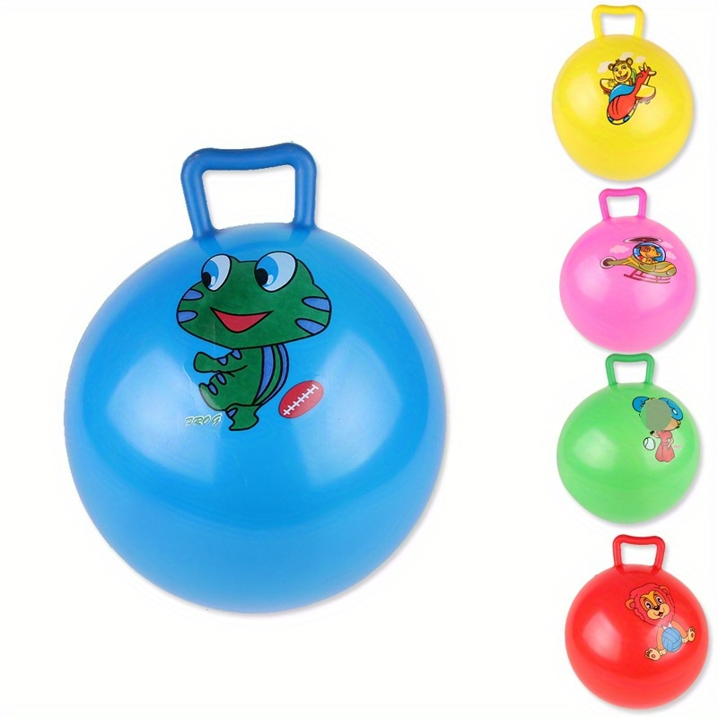 Bouncing Ball With Handle - Kids Big Bouncy Jumping Balls For