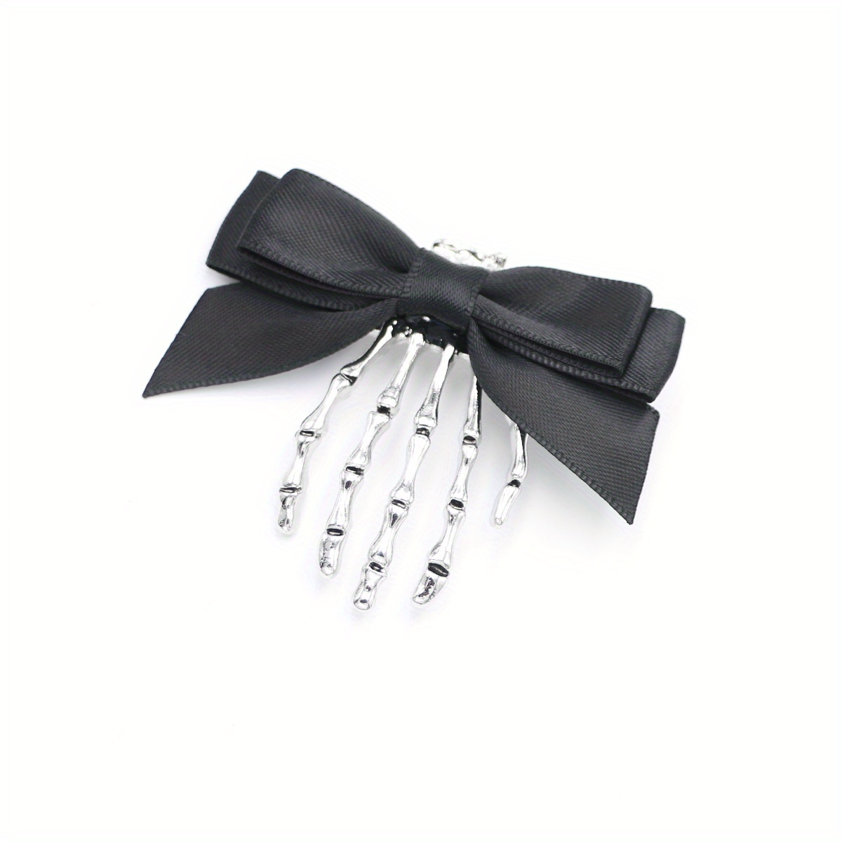 Headwear Women - 2pcs Black Ribbon Hair Bows Clips Vintage Bowknot