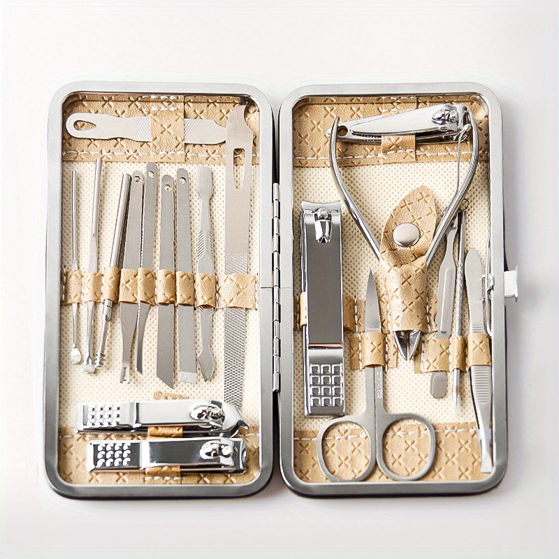 19 Pcs Nail Clipper Kit, Professional Manicure Set