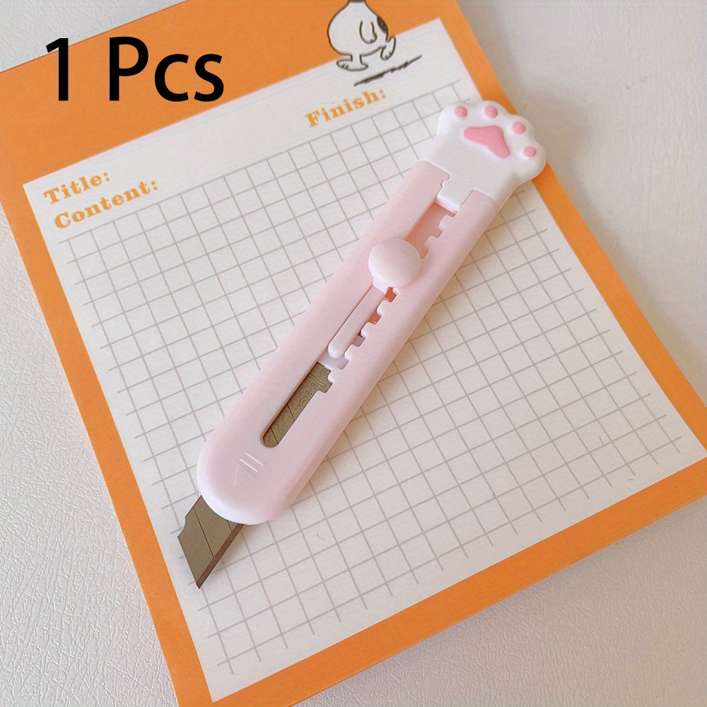 M&G Kawaii Pocket Knife Cute Mini Utility Knife Cartoon Paper Box Cutter  нож Couteau for Student Office Art Stationery Supplies