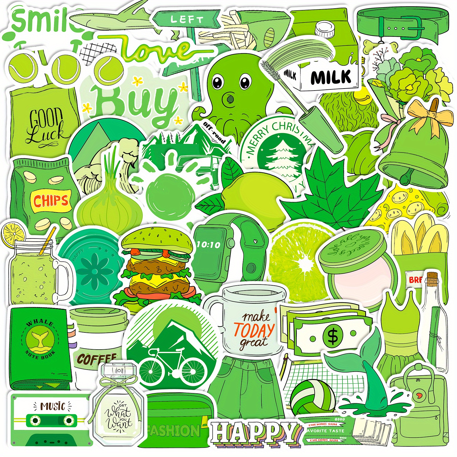 Book Aesthetic Green Stickers for Sale