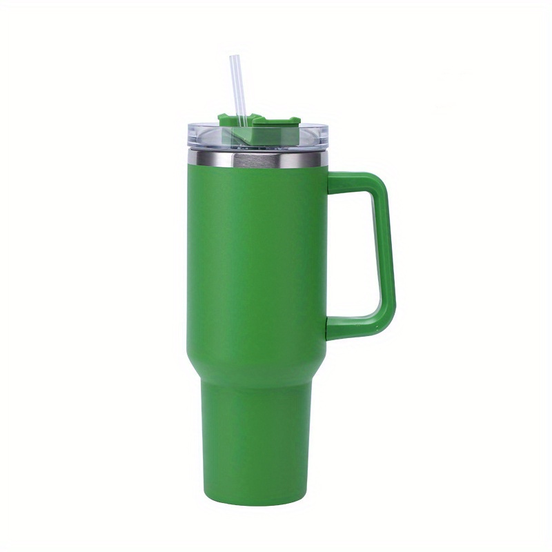 40oz Handle Cup 304 Stainless Steel Thermos Cup Car Straw Vacuum