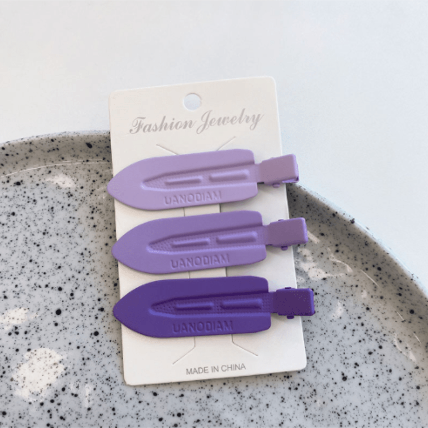 3pcs Solid Duck Billed Hair Clip Hair Accessories