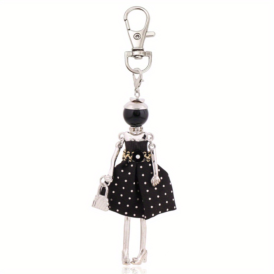 polka   model keychain cute   ring purse bag backpack car pendant charm wedding accessory women gift details 1