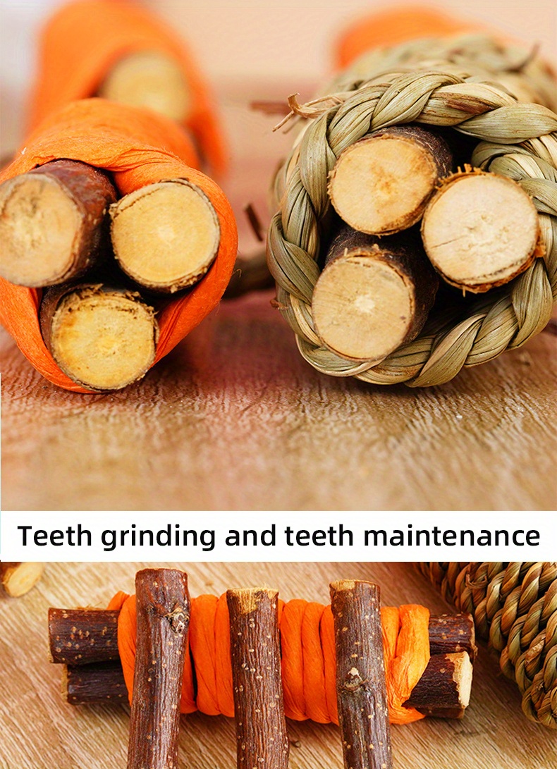 Pet Rabbit Molar Apple Branch Roll 5