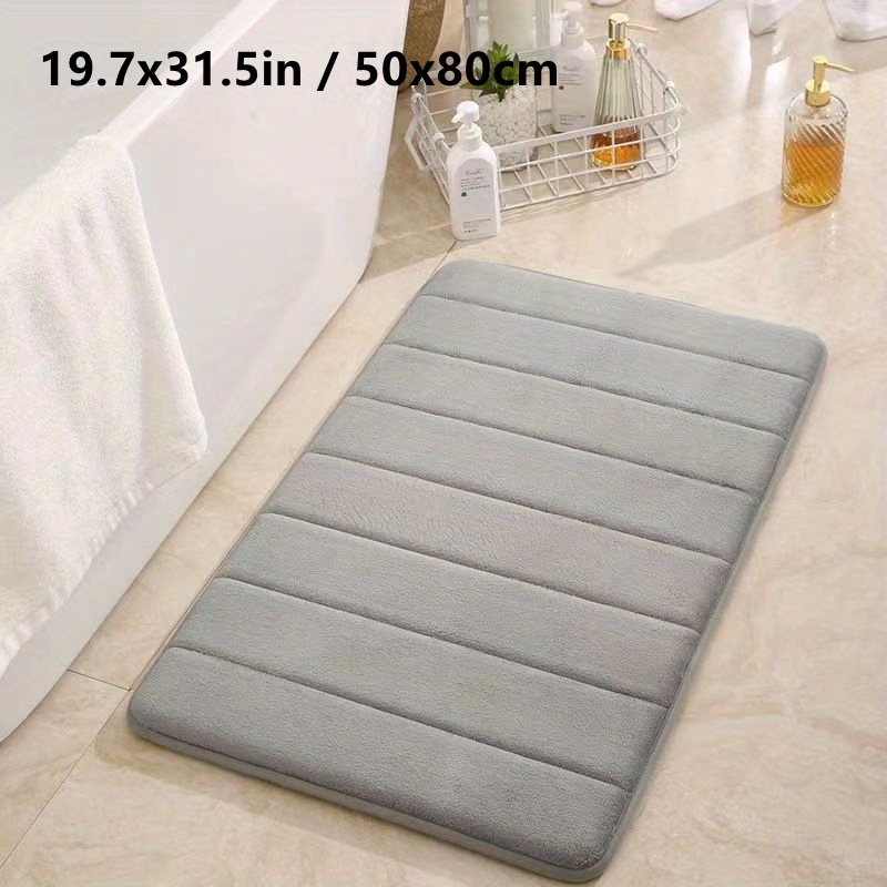 Colorxy Memory Foam U-Shaped Toilet Rugs, Ultra Soft & Non-Slip