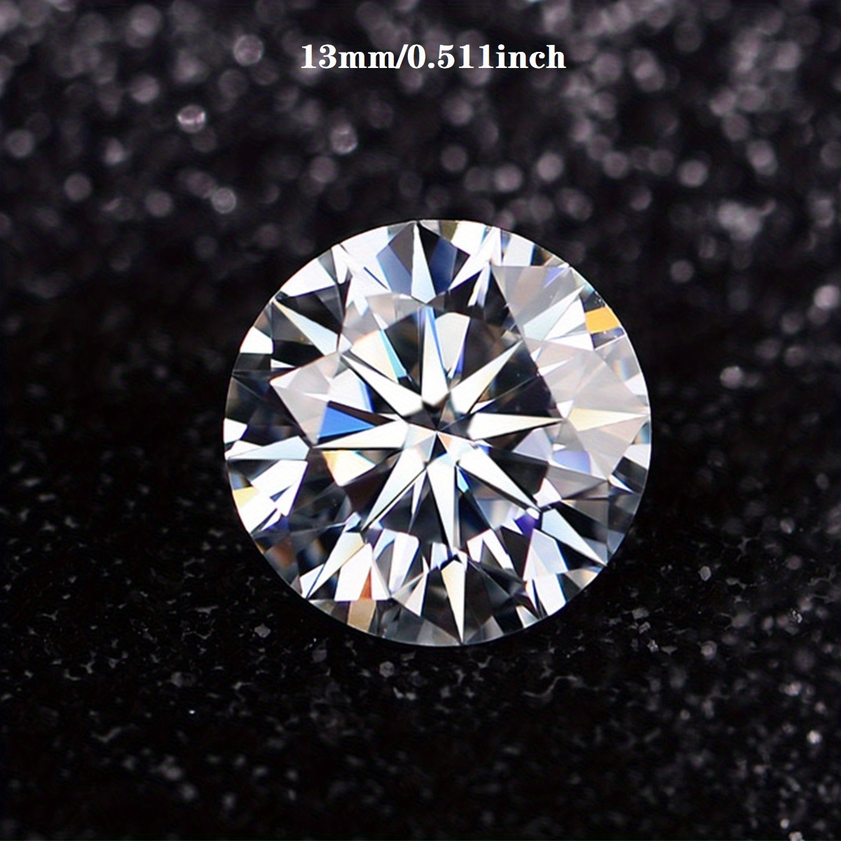 Moissanite Round Brilliant Cut Synthetic Moissanite Gra - Temu