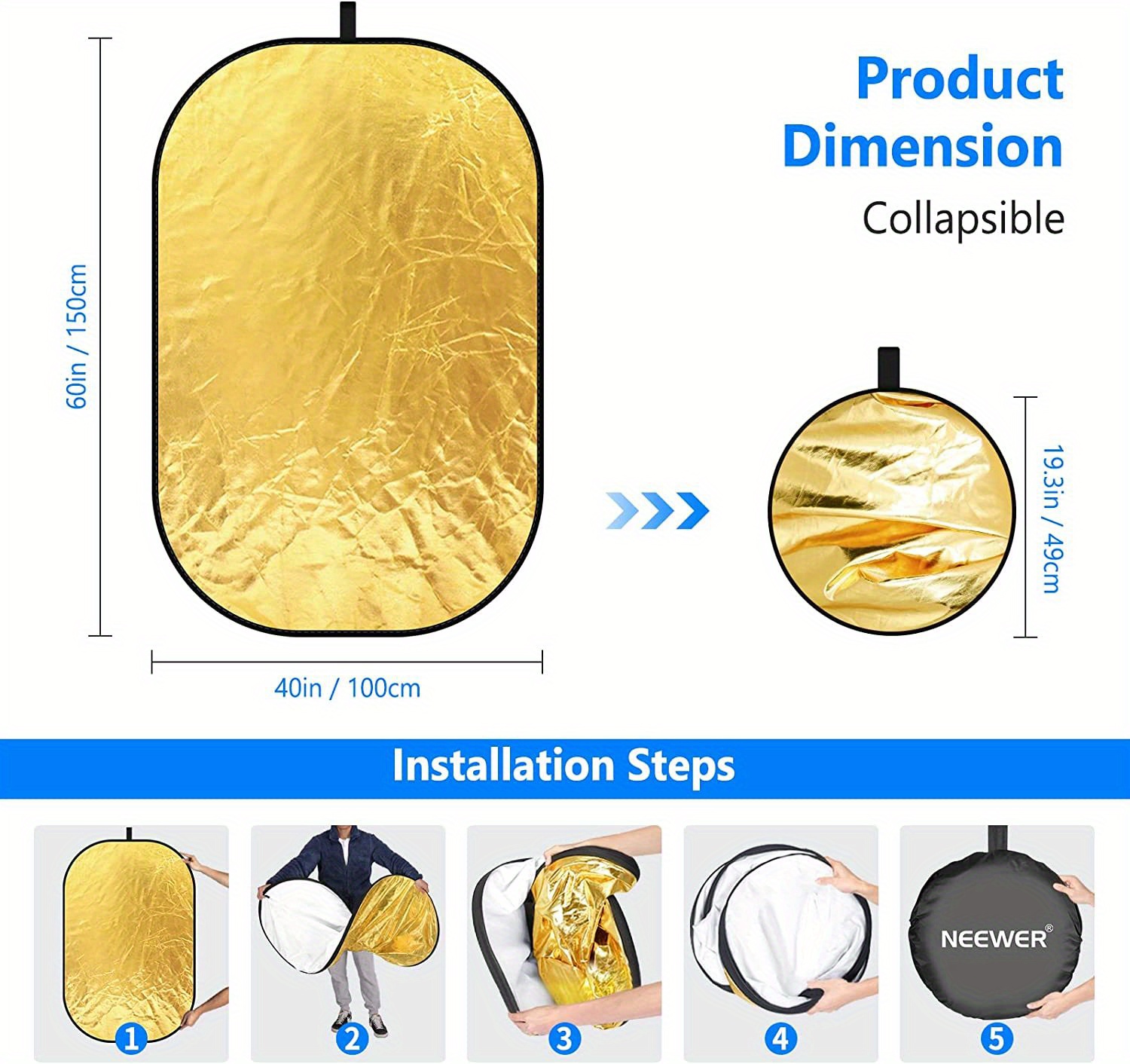 Light Reflectors Photography Portable 1 Collapsible Multi Temu Australia