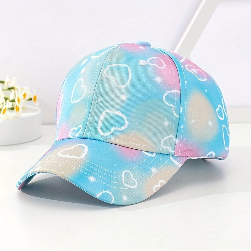 

1pc Love Rainbow Baseball Cap For Boys And Girls