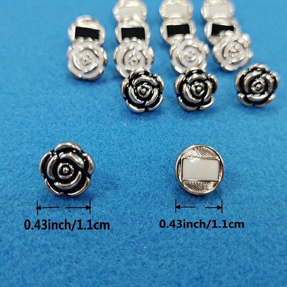 30 Шт., 1,1 См, Черно-белые Рубашки С Гальваническим Покрытием На ...