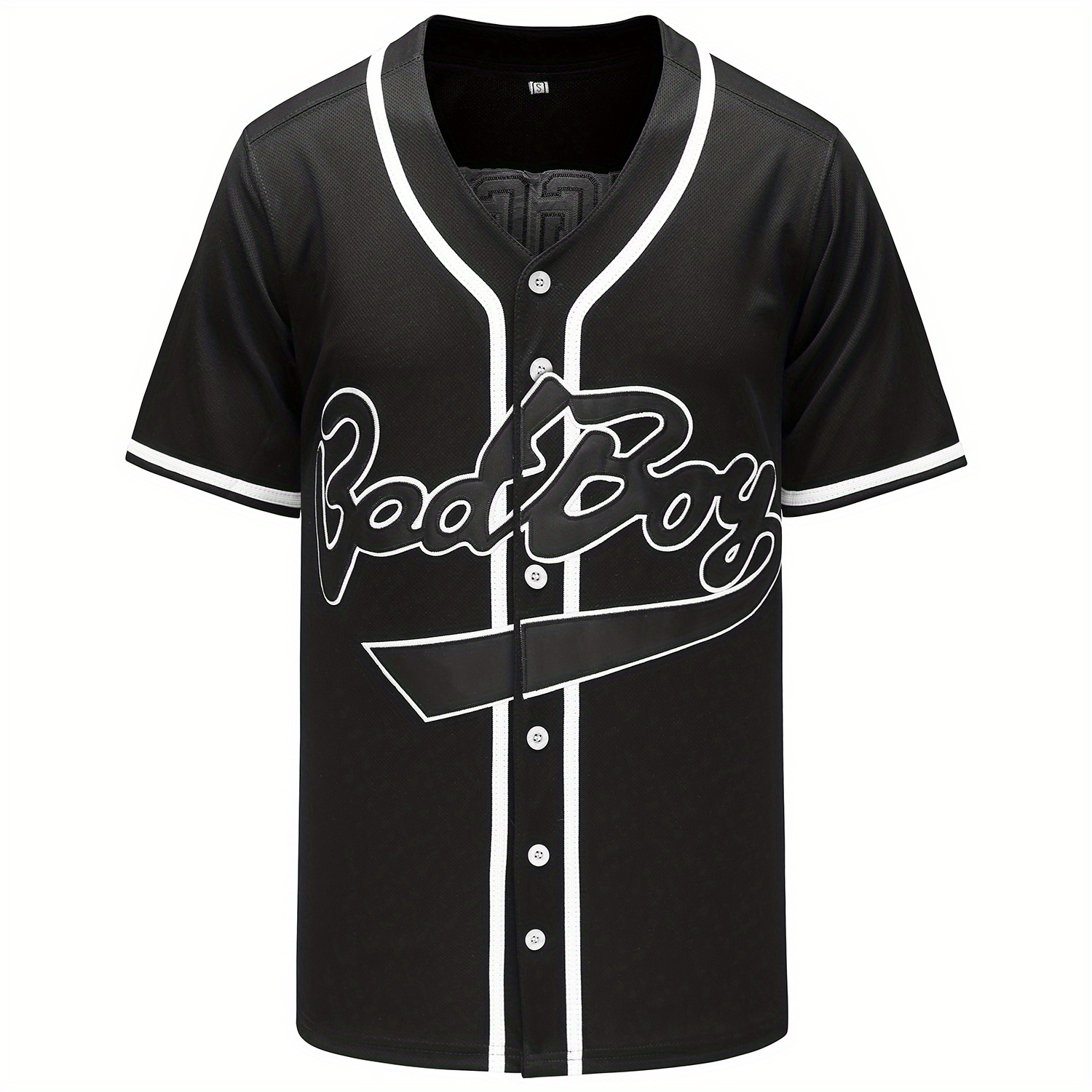 Mens Classic Badboy 10 Baseball Jersey Hip Hop Button Up Short Sleeve Uniform  Baseball Shirt For Training Competition, Don't Miss These Great Deals