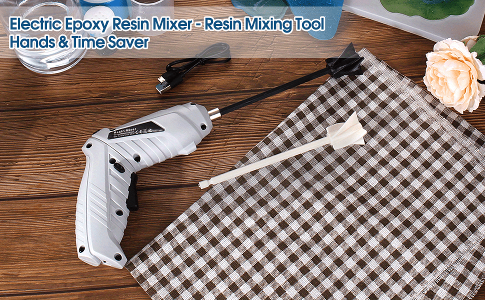RESIN MIXER ELECTRIC For Epoxy USB Powered Rechargeable Resin