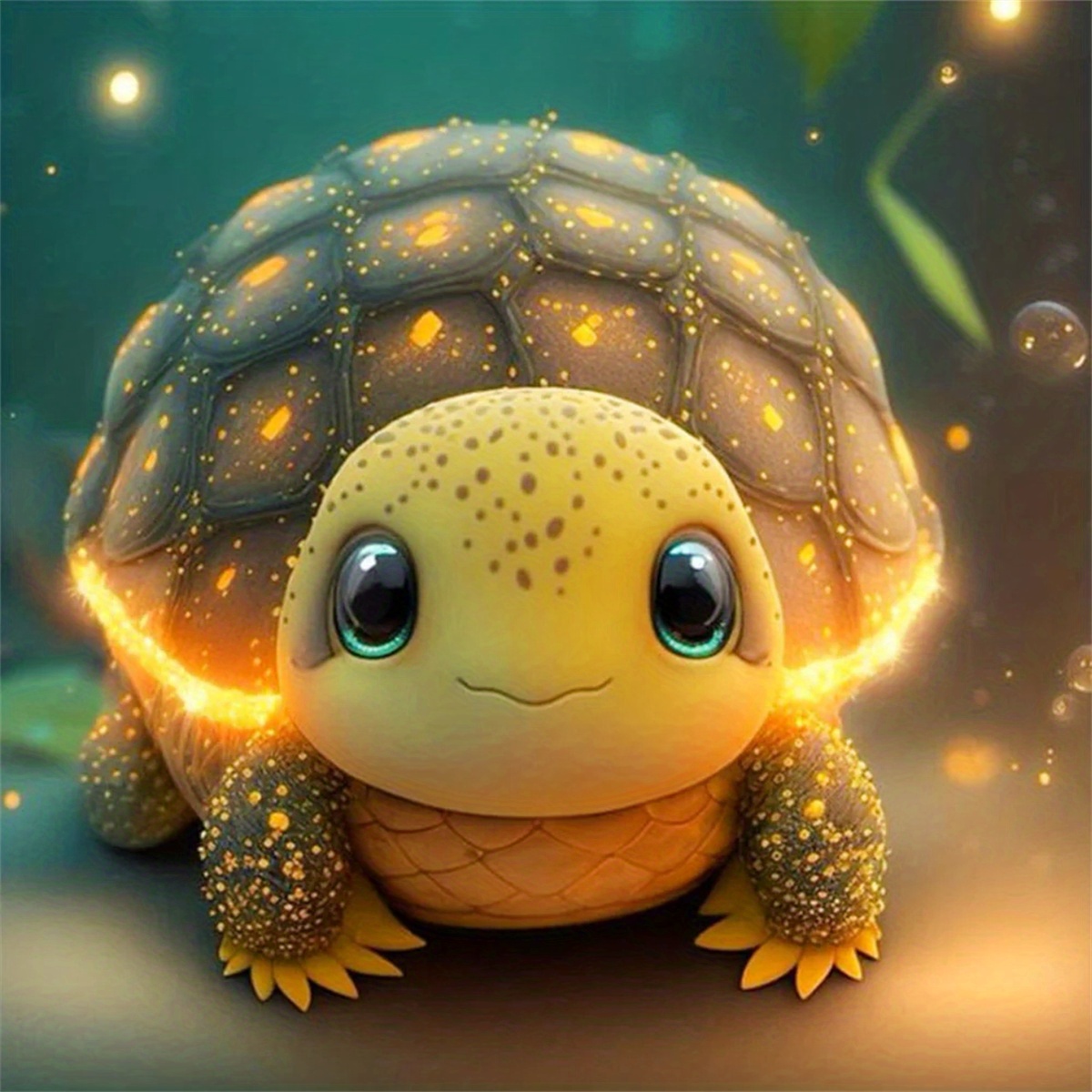 Diy 5d Diamond Painting Kit Cute Little Turtle Diamond - Temu