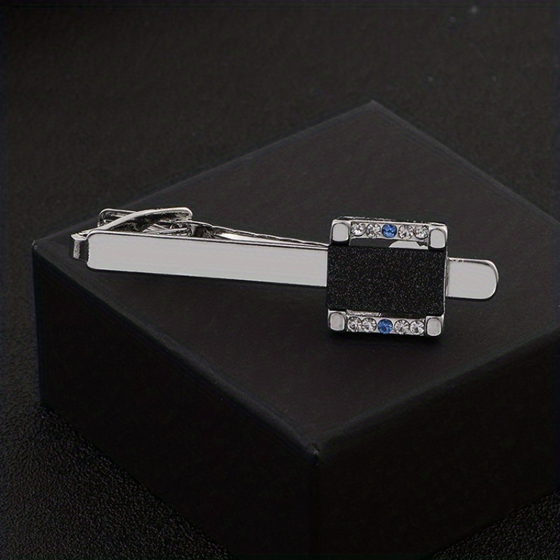 Men's Crystal Tie Clip Wedding Business Necktie Accessories