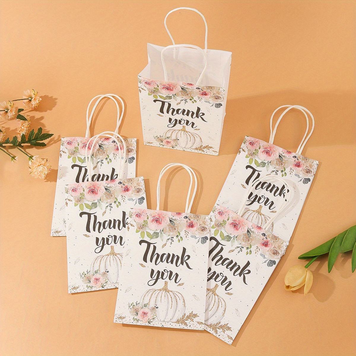 5-30pcs Craft Bags Kraft Paper Bags Wedding Party Favors Supplies