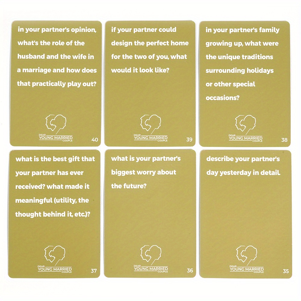 Realizations Card Deck Fun Game Couples 52 Questions See Temu