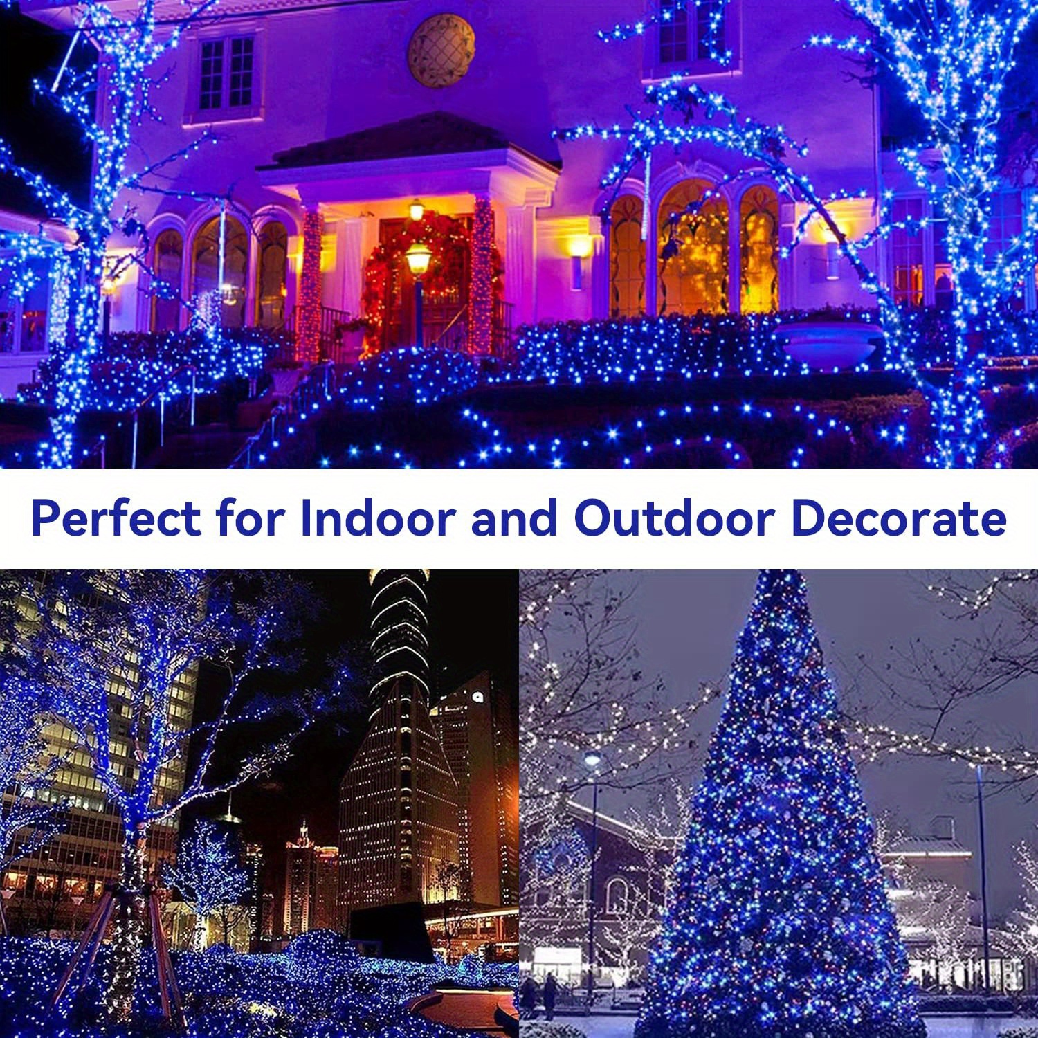 1pc solar christmas lights 39 4ft 100 led 8 modes solar string lights waterproof solar fairy lights for christmas decorations warm white multicolor white blue waterproof solar patio lights with remoted control solar fairy lights details 13