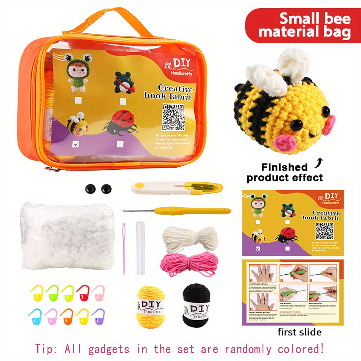  PURPLE LADYBUG Make Your Own Pom Pom Purse Kit - Great