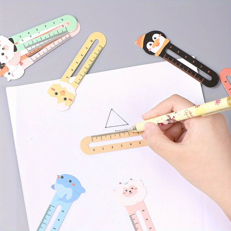 Frienda 50 Pieces Cute Animals Bookmarks Ruler for Kids Jungle Animal  Farmhouse Teacher Prizes Book Markers Students Jungle Animal Party Favor,  10