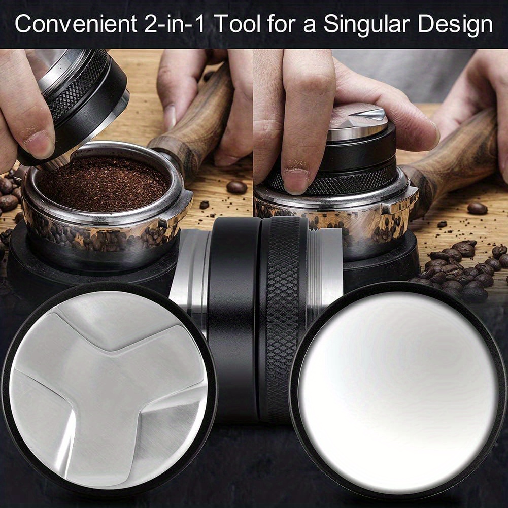 Professional Dual Head Coffee Distributor Tamper Adjustable Temu
