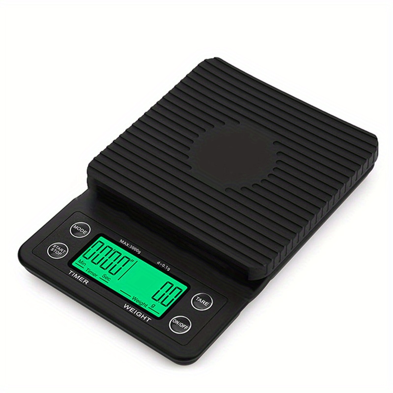 1pc Smart Pour Over Coffee Electronic Scale With Timer 3000g Capacity