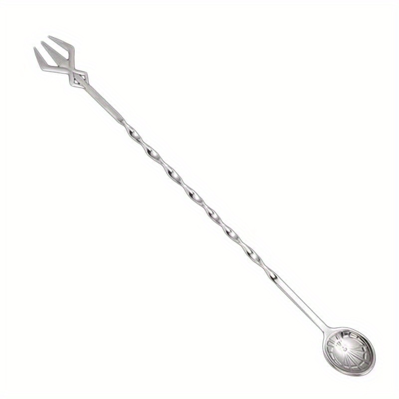 Long Bar Spoon Coffee Mixer Stick Wand Stainless Steel Scoop