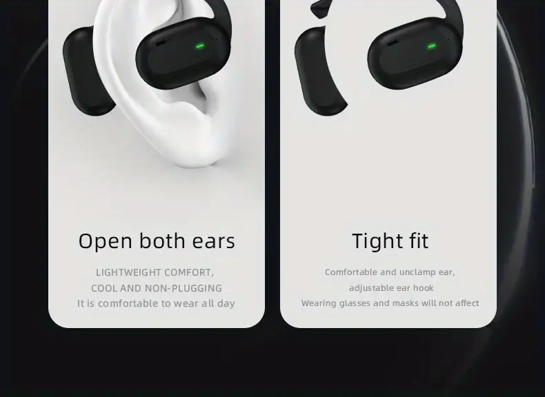 experience high fidelity audio with open sports wireless headphones lightweight comfortable details 5