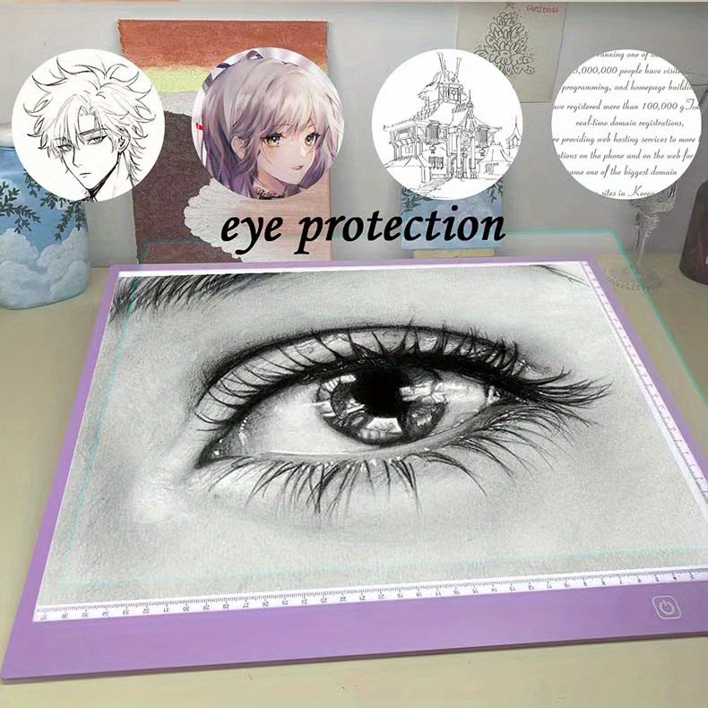 A3 Purple Border Scale Dotless Anime Drawing Drawing Diy Sketching
