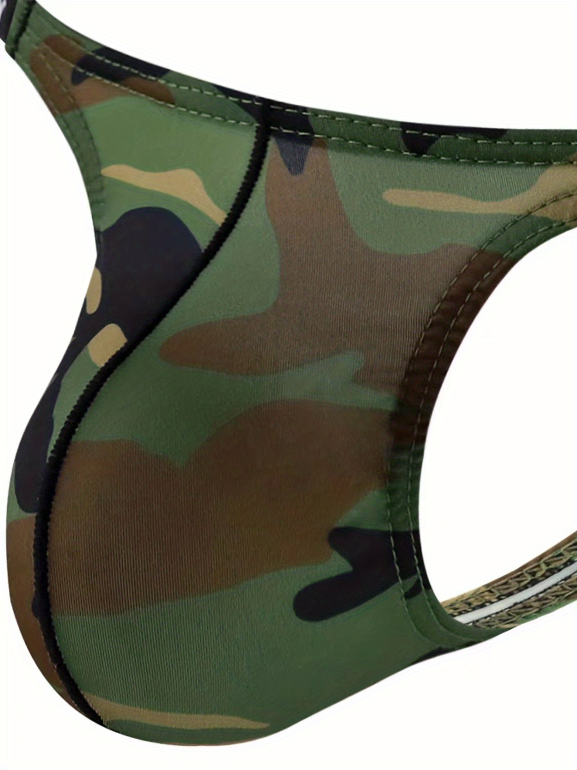 Low Waisted Men's Thong Mesh U Camo Thong Breathable Interest Buttock  Exposing Double Thong Men Underpants : : Clothing, Shoes &  Accessories