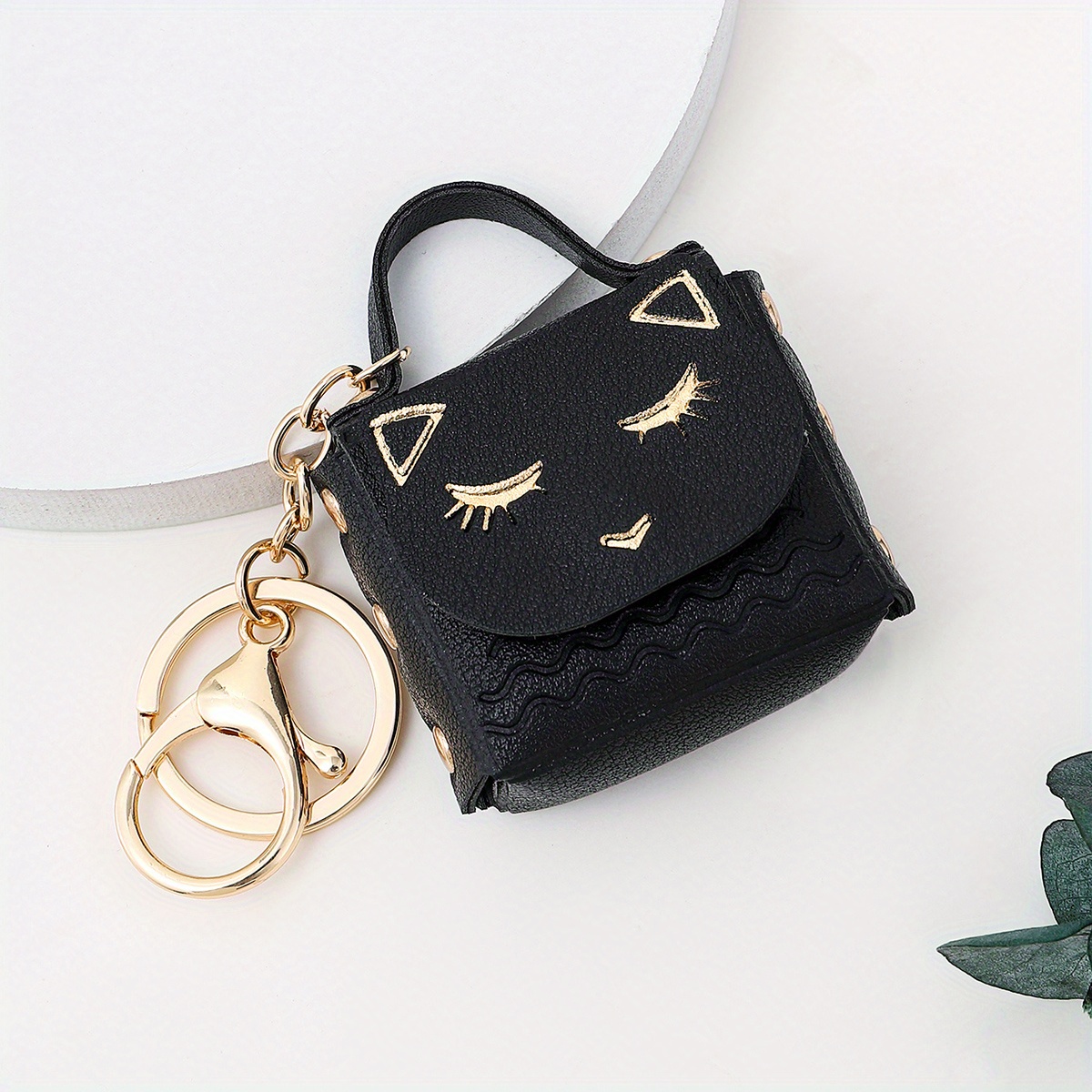 Owl Shape Coin Purse Wrist Strap Hand Bag Small Wallet Zipper Bag Can Store  Key Cards Lipstick Coin