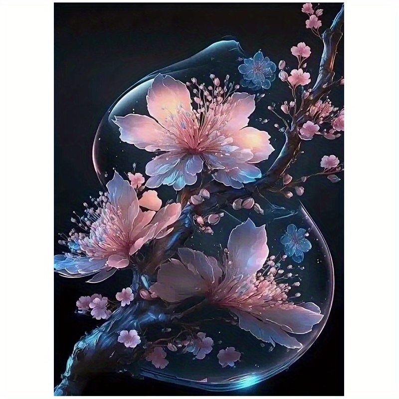 Suitable For Adult Beginners Flower Diamond Painting Special - Temu