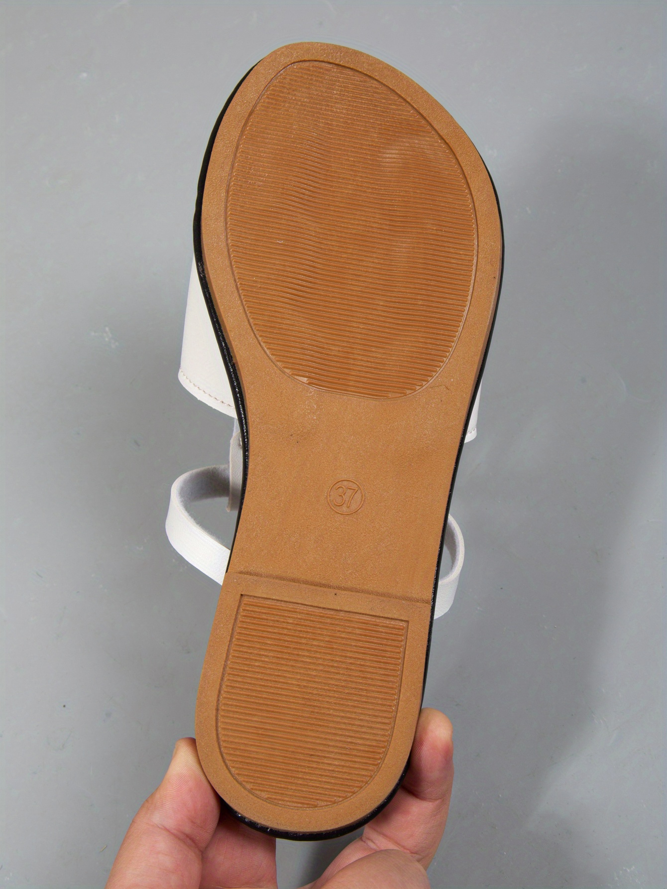 women s cut slide sandals trendy faux leather flat slide details 8
