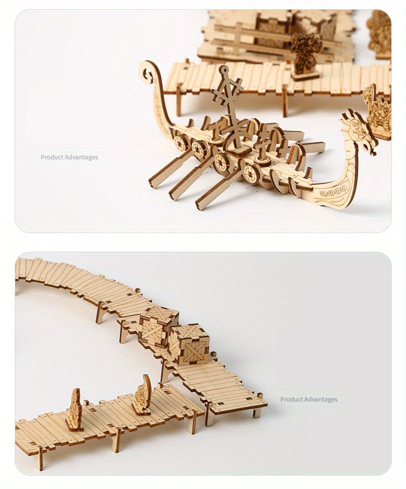 3d Wooden Puzzle Fishing Village House Model Puzzle Temu