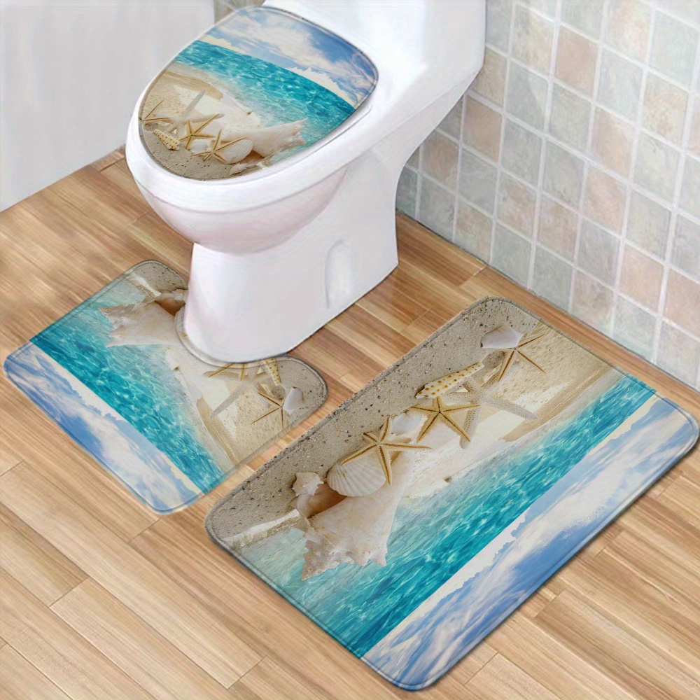Bathroom Carpet Set Soft, Absorbent, Non-slip Bath Rug