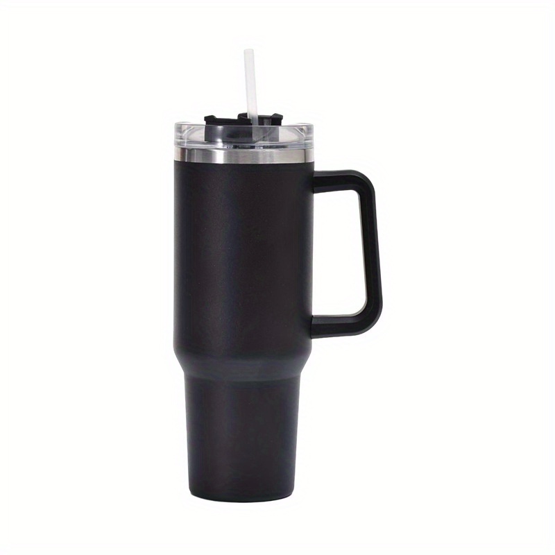 Tumbler With Lid Straw And Handle Car Cups Stainless Steel - Temu