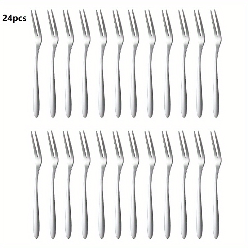 Stainless Steel Fruit Picks Salad Forks Reusable Multifunctional Forks