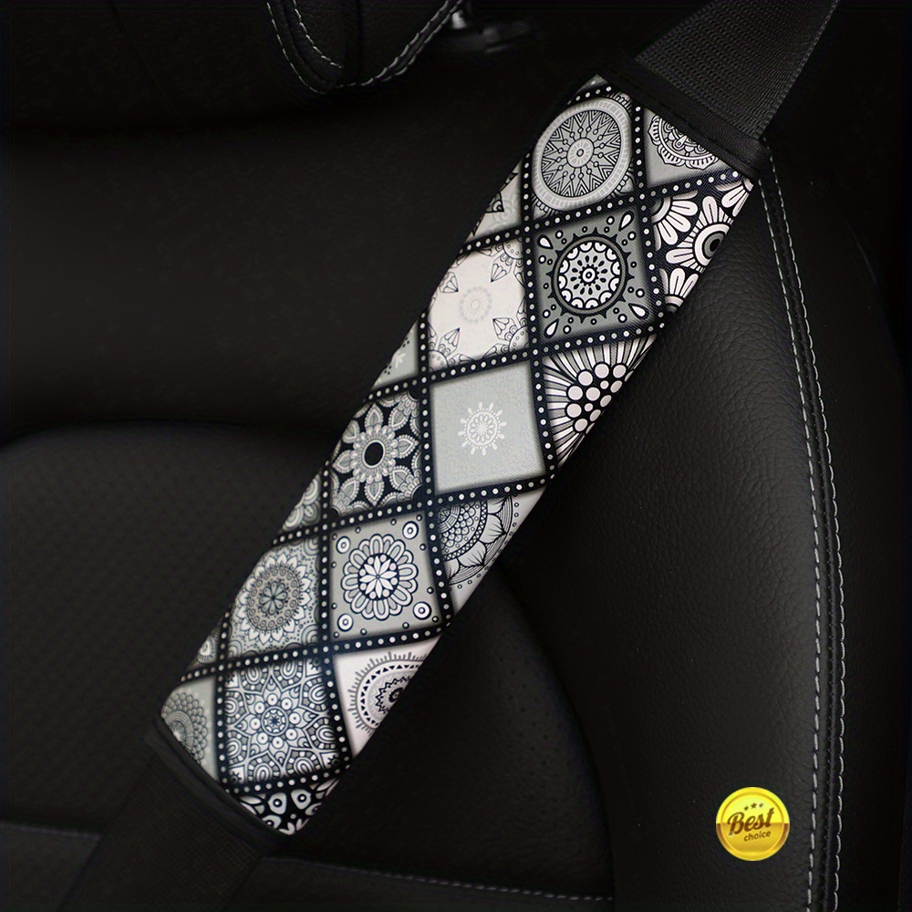 Protège-épaule pour ceinture de sécurité de voiture en fibre de cuir en  relief - Temu Canada