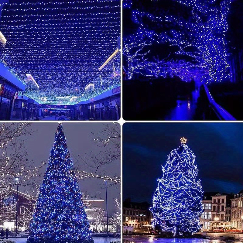 1pc solar christmas lights 39 4ft 100 led 8 modes solar string lights waterproof solar fairy lights for christmas decorations warm white multicolor white blue waterproof solar patio lights with remoted control solar fairy lights details 12