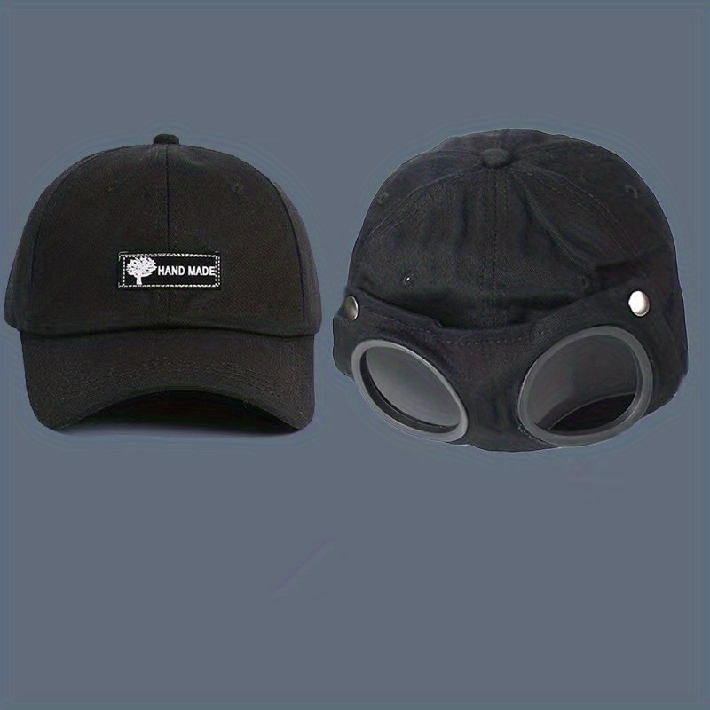 Aviator Hat with Glasses & Peaked Cap