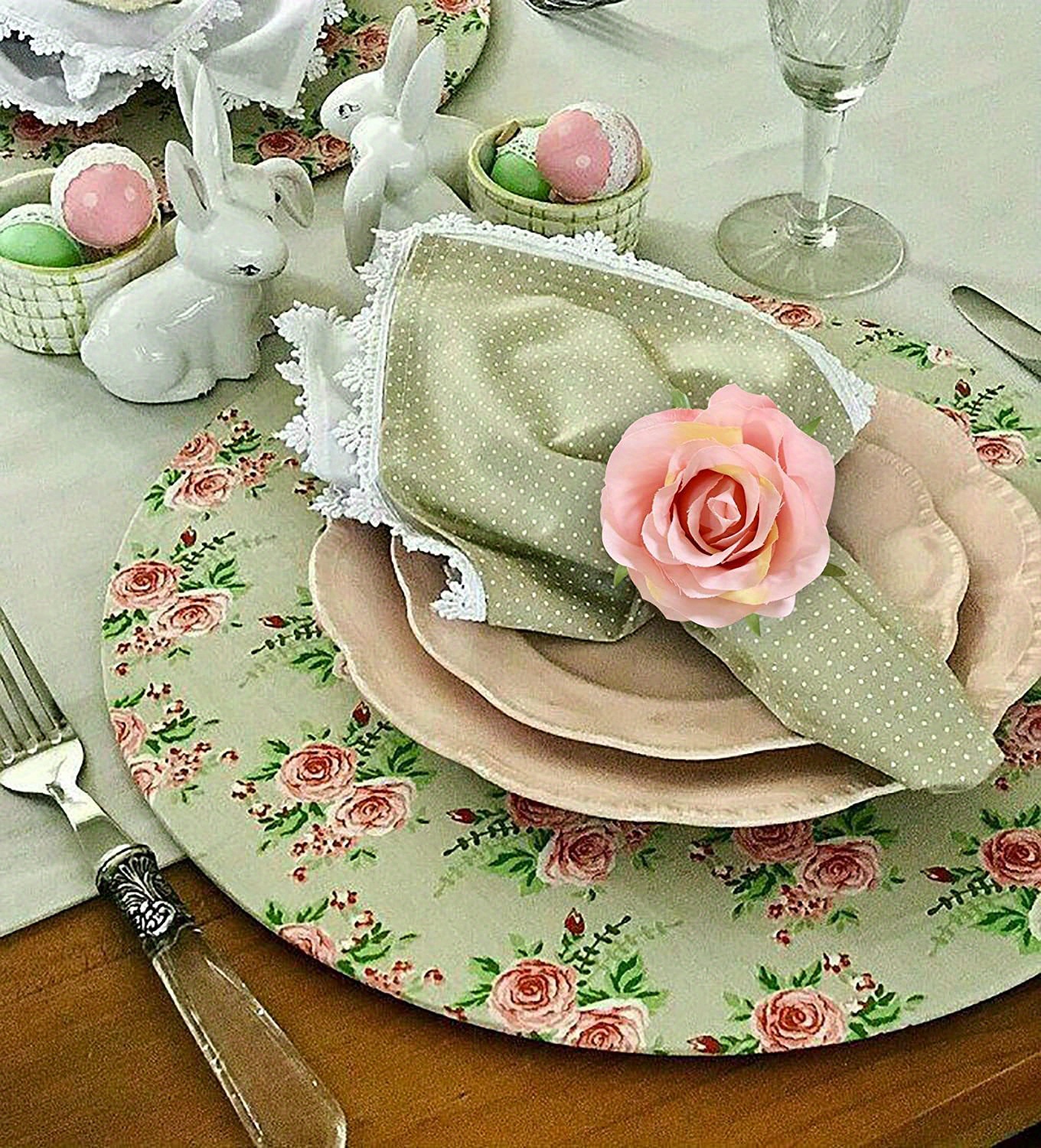6/4/2/1PC Bloom Napkin Rings Flower Types Decoration Napkin Holder Plum  Blossom Napkin Buckle Hotel Parties Feast Dining Table - AliExpress