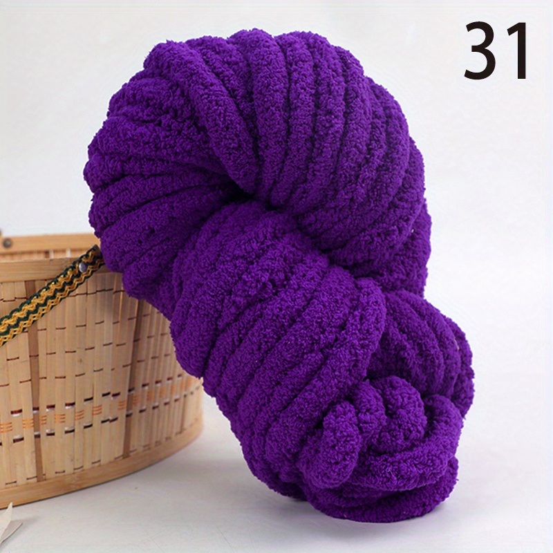 Chunky Chenille Yarn Super Soft Yarn DIY Arm/Chroche Knitting 1kg Skein Arm