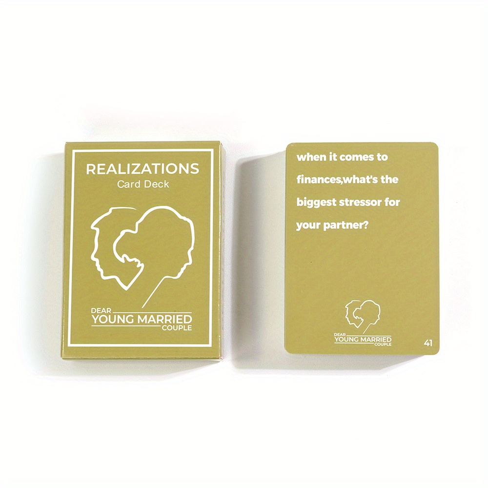 Realizations Card Deck Fun Game Couples 52 Questions See Temu